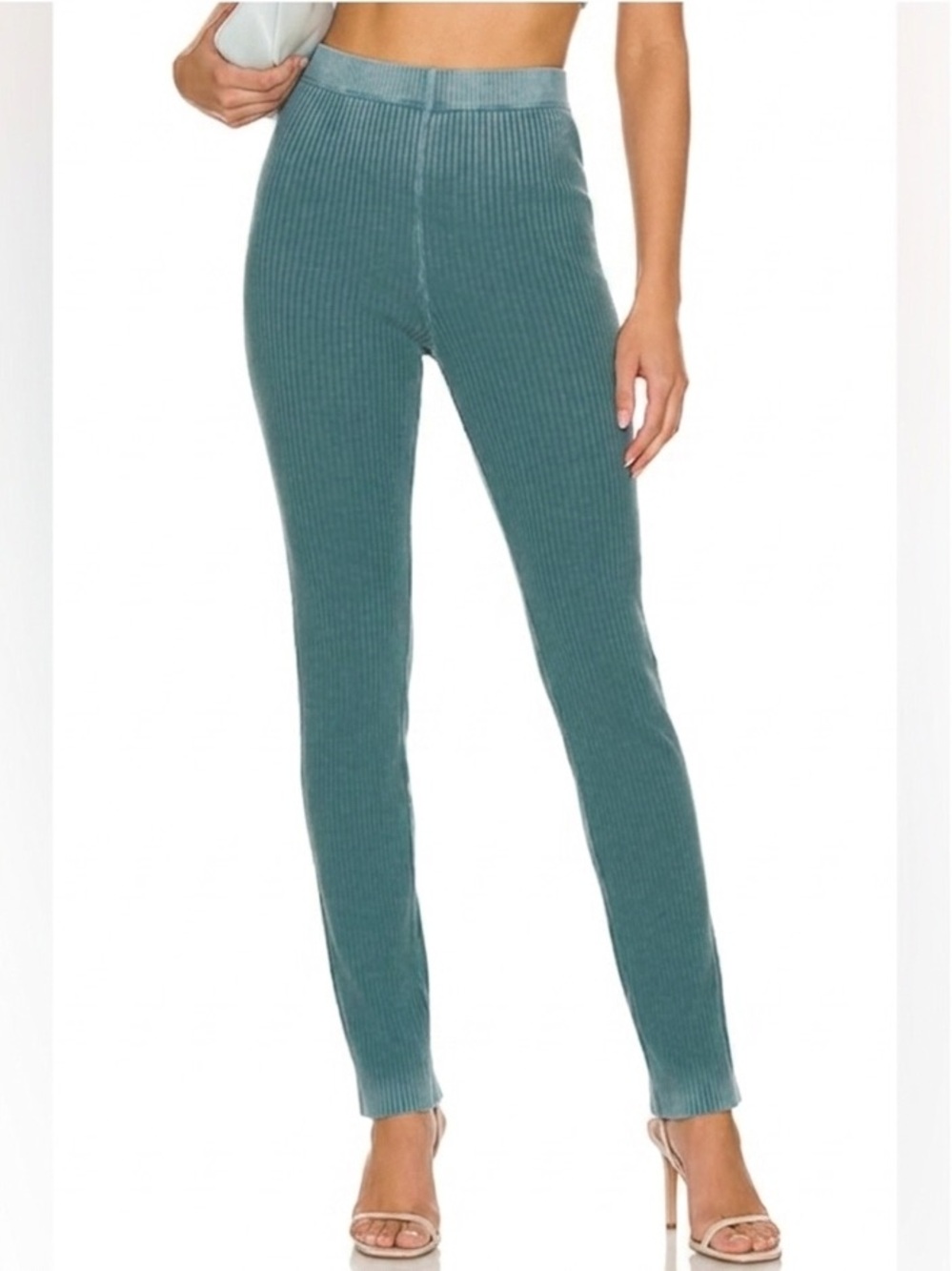 COTTON Ibiza Pant in Vintage Botanical Garden Ribbed High-Waist Small